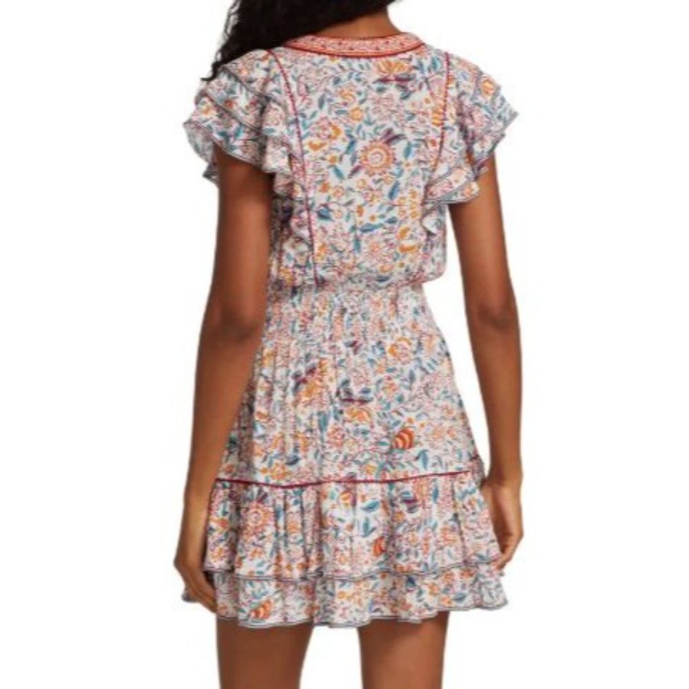 NWT Poupette St Barth Camila Floral Mini Dress-sz Medium - Picture 3 of 12